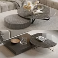 Elegant Modern Round Marble Coffee Table With Metal Legs And Magazines On Living Room Rug