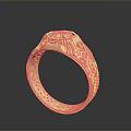 Gold Filigree Ring With Intricate Patterns For Daily Living Accessories
