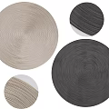 Round Rugs With Spiral Texture In Multiple Colors For Modern Home Decor