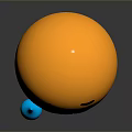 Yellow Round Emoji Daily Life Decoration With Blue Sweat Drop And Sad Face