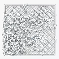 Green Leafy Vines Climbing Lattice Fence For Garden Decor Accent Piece
