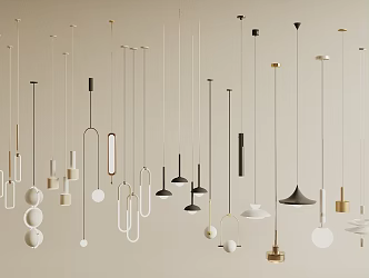 Small chandelier bedside chandelier bedroom small chandelier single chandelier 3d model