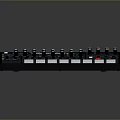 Electronic Music Production Controller With Knobs Buttons Sliders And Wooden Sides
