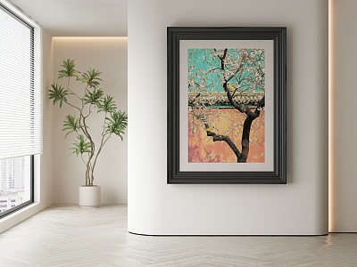 New Chinese Decorative Painting 3d model