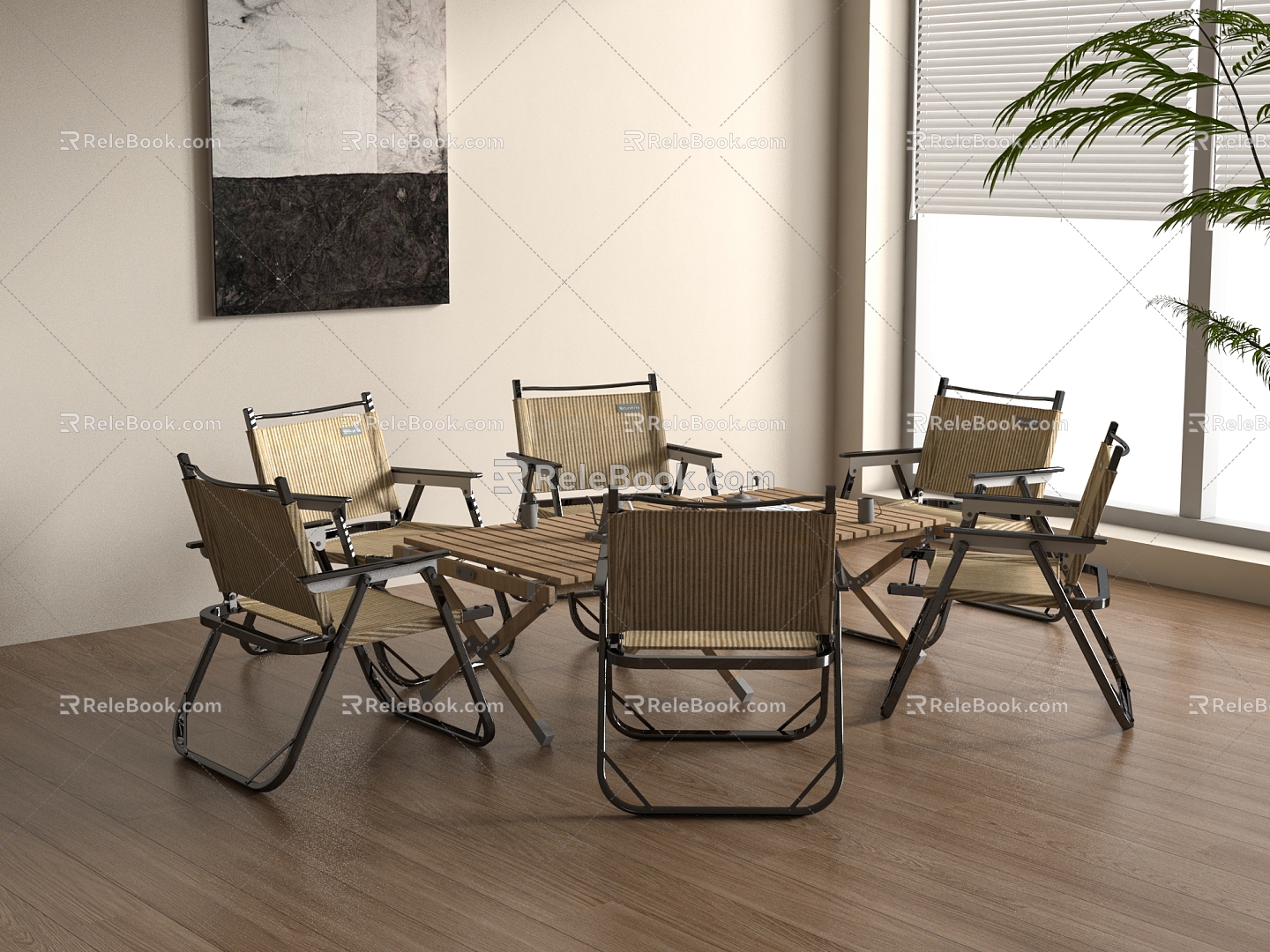 Modern outdoor tables and chairs 3d model