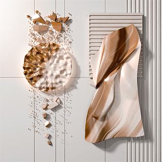 Modern wall decoration wall decoration pendant 3d model