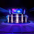 eGames 2023 World Finals Stadium Stage With Large Screen And Lighting Effects