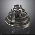 Aerospace Mechanical Component Featuring Multi Layered Rings And Metallic Core Structure