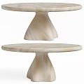 CB2 Espira Milky White Round Table 3d model