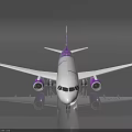 HK Express Passenger Airliner With Purple And White Livery And Stylish Tail Design
