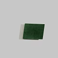 Modern Square Area Rug Featuring Gray And Green Wavy Lines Soft Texture Design