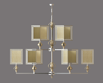 New Chinese Chandelier 3d model