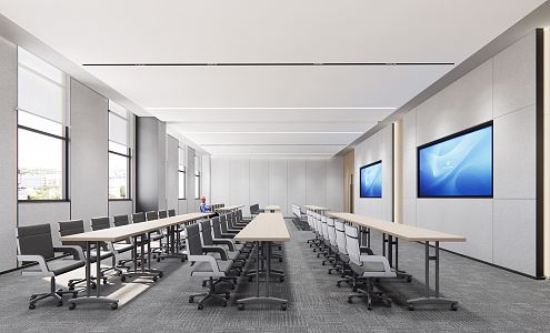 Modern Meeting Room Multi-function Room 3d model