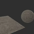 Micro Terrain 3D Model Featuring Square Platform And Spherical Object With Rough Surface Texture 3d model