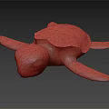 Modern Turtle Anime Turtle 3d model