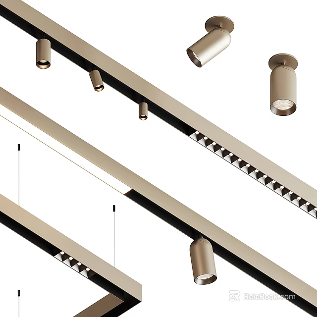 LED Downlights And Spotlights With Modern Design For Energy Efficient Home Lighting 3d model 