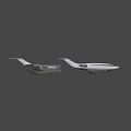 Luxurious Airliner Cabin Interior With White Diamond Stitched Seats And Comfortable Design