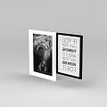 Tech Exhibition Hall Display With Inspirational Quote And Vintage Train Photo Frames