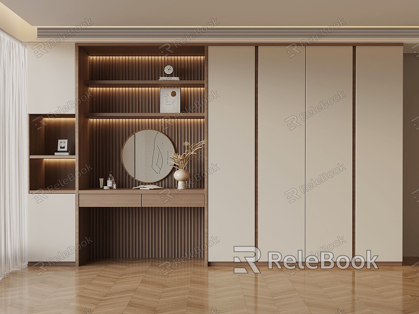 04 modern minimalist wardrobe wardrobe model