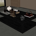 New Chinese Song Style Coffee Table 3d model