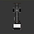 White Truck Chassis 3D Rendered with Detailed Frame and Wheels