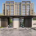 Modern Gate 3d model