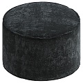 Brick Modern Grey Fabric Stool 3d model