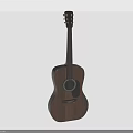 Natural Wooden Acoustic Guitar With Classic Body Design And Smooth Structure