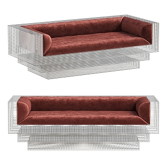 Modern double sofa 3d model