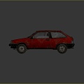 modern car old car old car sedan 3d model