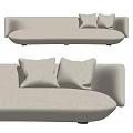 Modern Multiplayer Sofa Baixo Multiplayer Sofa 3d model