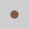 Brown Textured Wall Component With Round Sphere On Light Platform