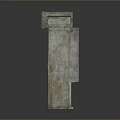 Scenic Natural Landscape With Stone Fireplace Arch Design Weathered Texture And Metal Reinforcements