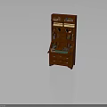 Classic Wooden Writing Desk With Bookcase Multiple Storage Drawers Books And Stationery On Top