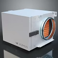 HUIMON Square Box Ventilation Equipment With Circular Port And Orange Filter