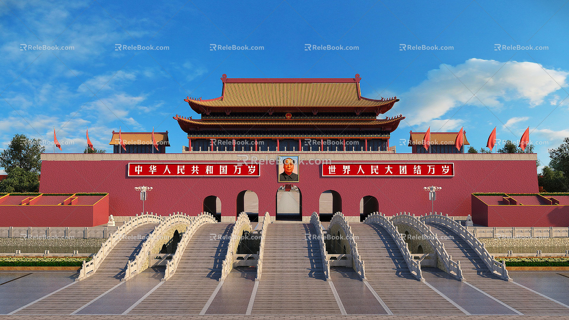 Chinese Tiananmen Square 3d model