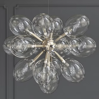 Modern chandelier Axiu chandelier hanging lighting 3d model