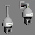 Tiandy Security Cameras As Household Electrical Appliances With Wall Mount And Ceiling Bracket 3d model