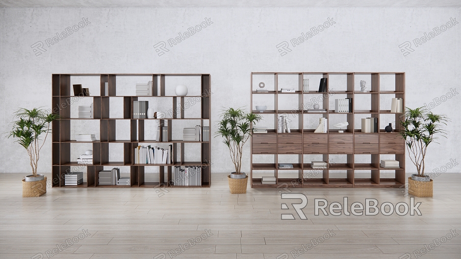 Modern Bookshelf Bookcase model