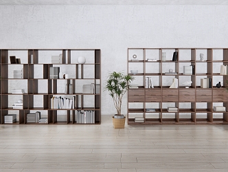 Modern Bookshelf Bookcase 3d model