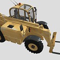 Modern forklift engineering truck telescopic boom fork machine 3d model