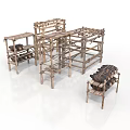 Wooden Storage Shelves with Multi Layer Design for Home Household Use