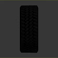 Car Tire With Silver Alloy Rim And Black Tread Design For Vehicles