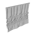 White Roman Shades With Layered Design For Modern Window Decoration