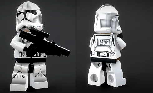 Toy Handmade Lego Doll Star Wars Toy 3d model