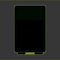 Green Electronic Writing Tablet With Yellow Stylus Pen For Daily Household Use