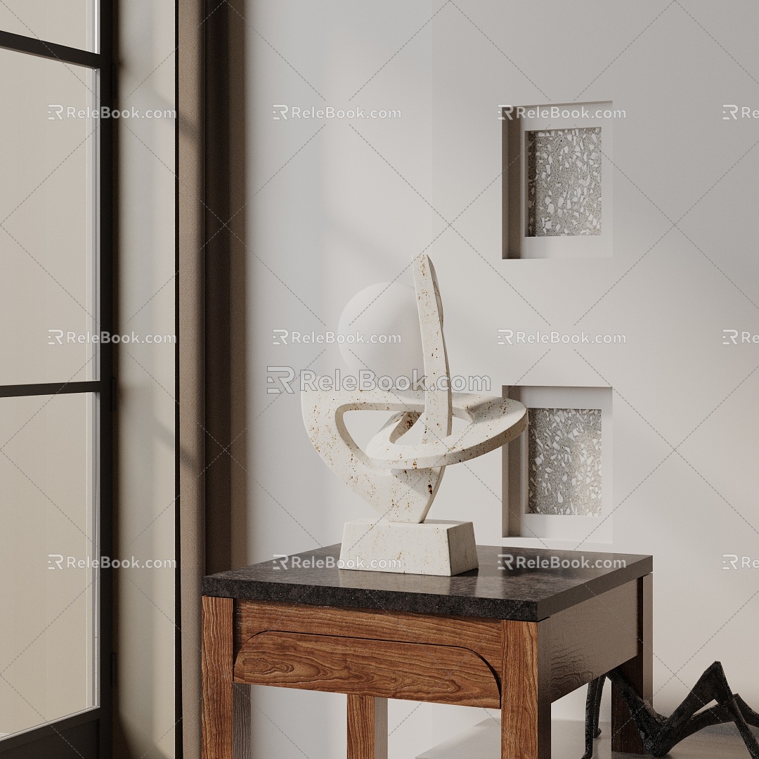 Modern table lamp 3d model