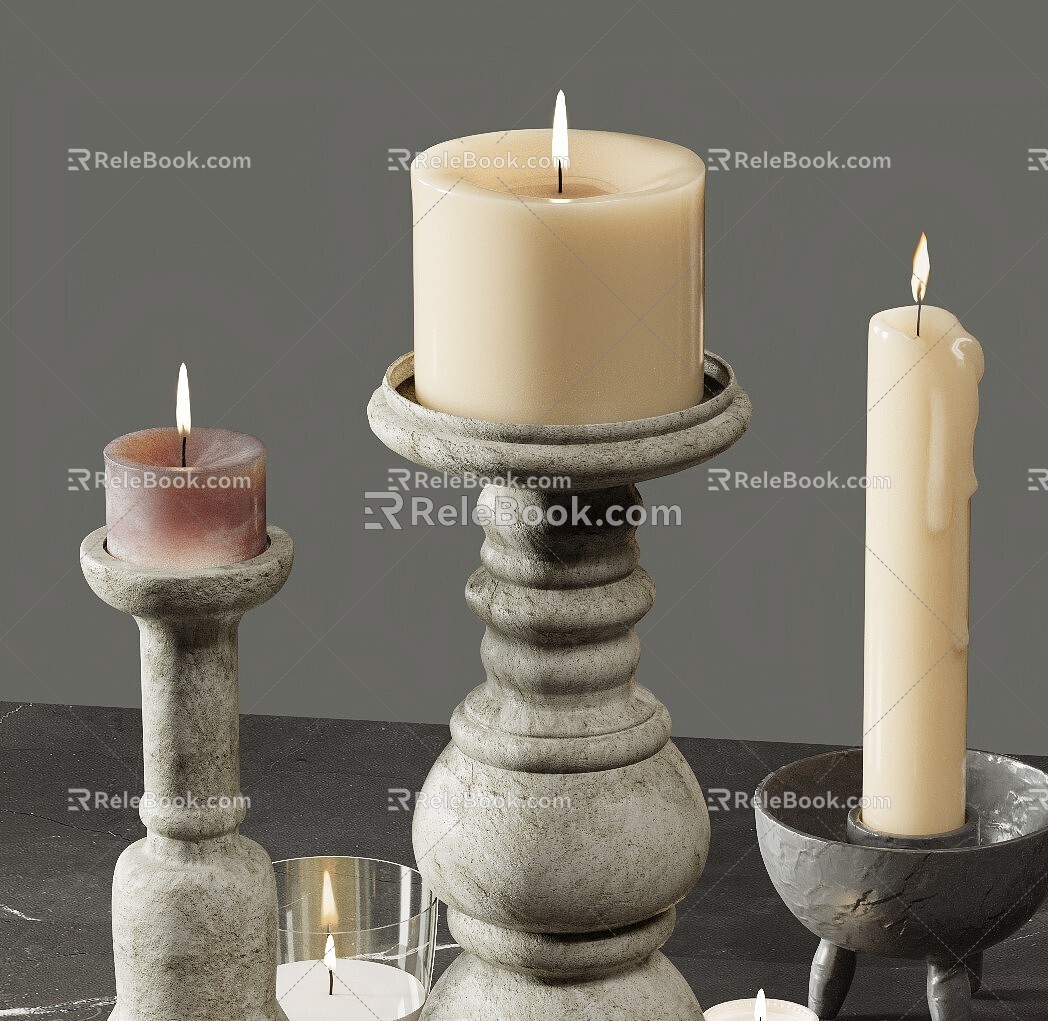 Silent Candlestick 3d model