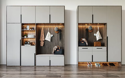Modern shoe cabinet 3d model