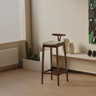 Modern Bar Chair 3d model